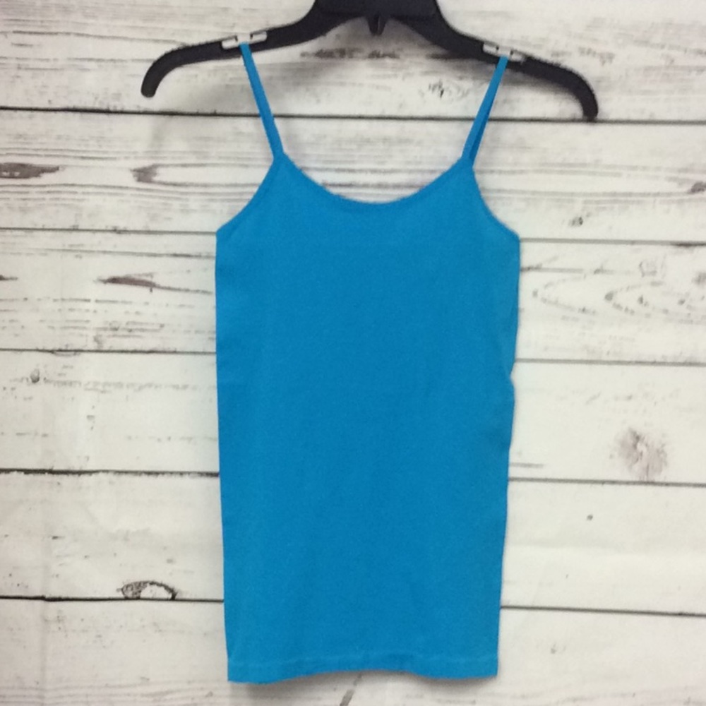 F & F‎ blue seamless spaghetti strap tank